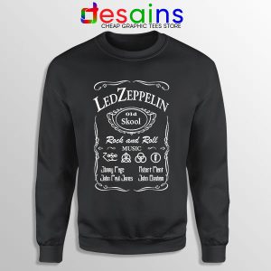 Led Zepelin Whiskey Sweatshirt Old School Daniels