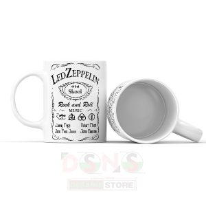 Led Zeppelin Vintage Whiskey Label Mug for Music Fans