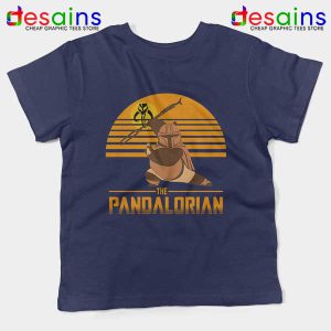 Master Po Mandalorian Navy Kids Tee Kung Fu Panda