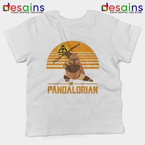 Master Po Mandalorian White Kids Tee Kung Fu Panda