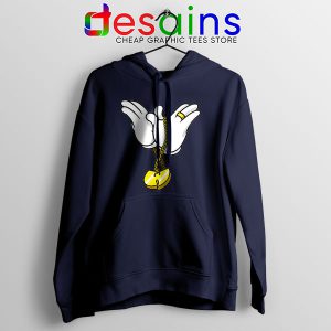 Mickey Gloves Wu Tang Chain Navy Hoodie