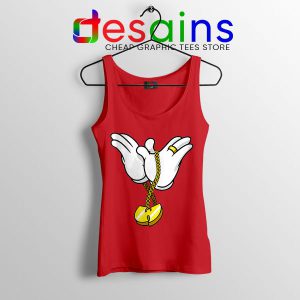 Mickey Gloves Wu Tang Chain Red Tank Top Cheap Funny