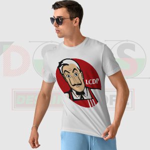 Money Heist The Masks Tshirt - Funny KFC Logo