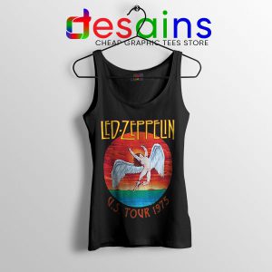 North American Tour 1975 Black Tank Top Led Zeppelin Merch