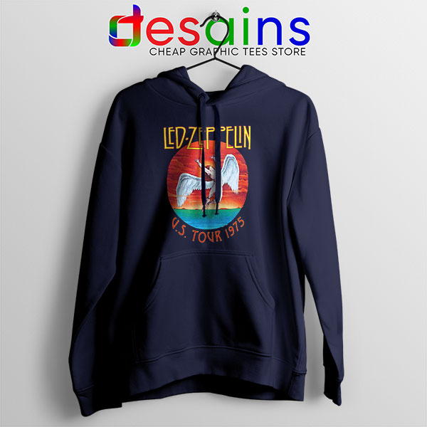 North American Tour 1975 Merch Hoodie Led Zeppelin