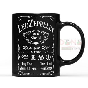 Old Skool Led Zeppelin Coffee Mug – Retro Rock & Roll Cup