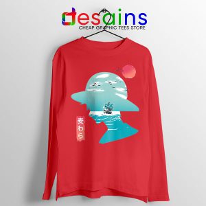 One Piece Good Day to Sail Red Long Sleeve Tee Monkey D Luffy