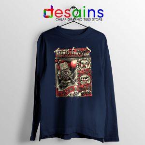 Pennywise The Clown Bobblehead Navy Long Sleeve Tee IT Movie