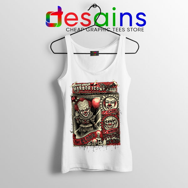 Pennywise The Clown Bobblehead White Tank Top IT Movie