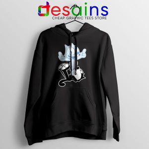 RIP the Cat Felix Funny Black Hoodie Cartoon Characters