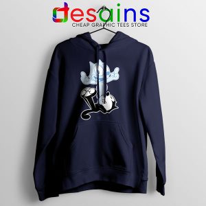 RIP the Cat Felix Funny Navy Hoodie Cartoon Characters