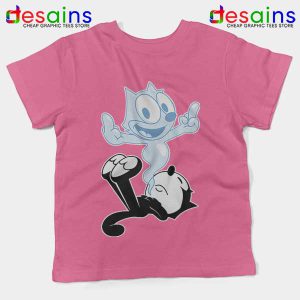 RIP the Cat Felix Funny Pink Kids Tee Cartoon Characters