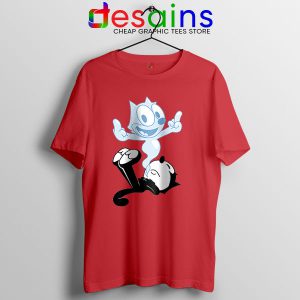 RIP the Cat Felix Funny Red T Shirt Cartoon Characters