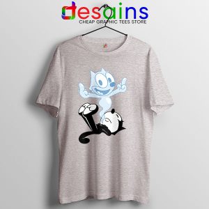 RIP the Cat Felix Funny Sport Grey T Shirt Cartoon Characters