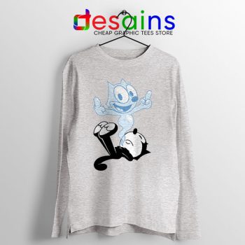 RIP the Cat Felix Sport Grey Long Sleeve Tee Cartoon Characters