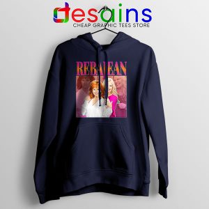 Reba McEntire Vintage Navy Hoodie RebaJean 90s