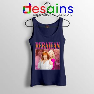 Reba McEntire Vintage Navy Tank Top RebaJean 90s