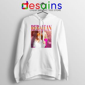 Reba McEntire Vintage White Hoodie RebaJean 90s