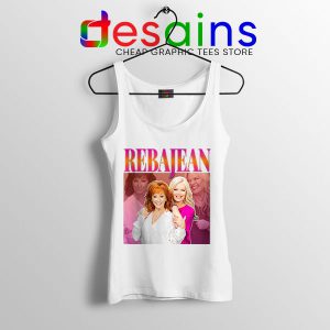 Reba McEntire Vintage White Tank Top RebaJean 90s