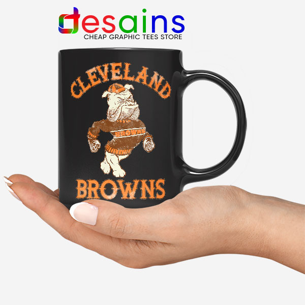 Retro Symbol Cleveland Browns Black Mug NFL
