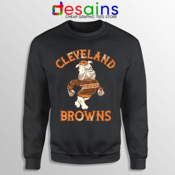 Retro Symbol Cleveland Browns Black Sweatshirt NFL