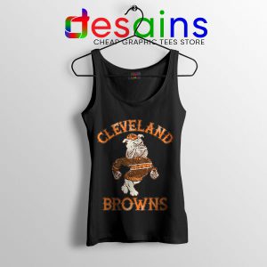 Retro Symbol Cleveland Browns Black Tank Top NFL