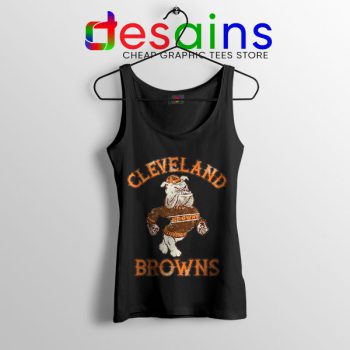 Retro Symbol Cleveland Browns Black Tank Top NFL