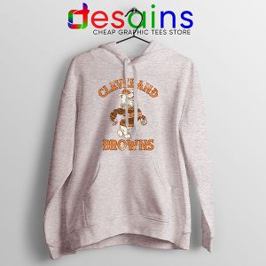 Retro Symbol Cleveland Browns Sport Grey Hoodie NFL