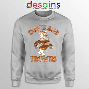 Retro Symbol Cleveland Browns Sport Grey Sweatshirt NFL