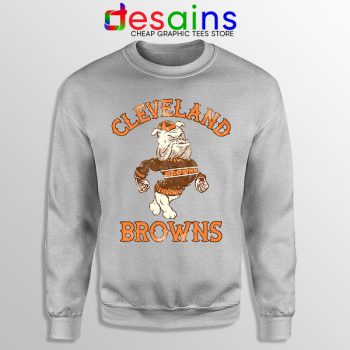 Retro Symbol Cleveland Browns Sport Grey Sweatshirt NFL