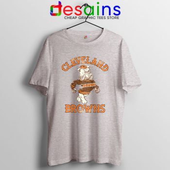 Retro Symbol Cleveland Browns Sport Grey Tshirt NFL