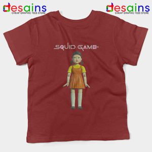 Squid Game Doll Mascot Red Kids Tee Netflix Merch