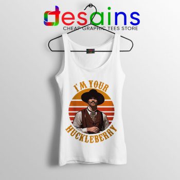 Vintage Your Huckleberry White Tank Top Tombstone