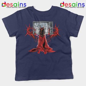 Wanda Scarlet Witch Power Navy Kids Tee WandaVision