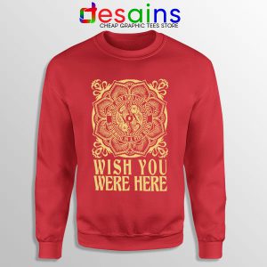 Wish You Were Here Art Red Sweatshirt Pink Floyd Band