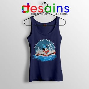 Books Are Fantastic Mickey Navy Tank Top Hobbies Reading