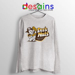 Buy Deez Nuts Jokes Memes Sport Grey Long Sleeve Tee Dee's Nuts