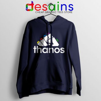 Buy Thanos Infinity Gauntlet Adidas Navy Hoodie Logo