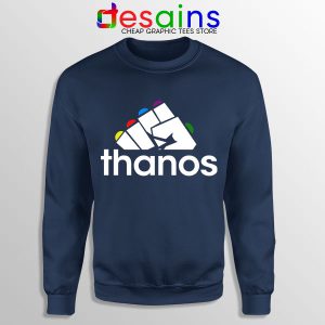 Buy Thanos Infinity Gauntlet Adidas Navy Sweatshirt Logo