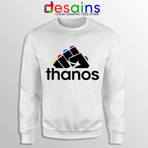 Buy Thanos Infinity Gauntlet Adidas White Sweatshirt Logo