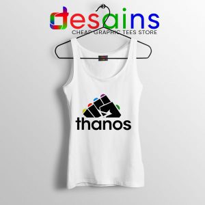 Buy Thanos Infinity Gauntlet Adidas White Tank Top Logo 5
