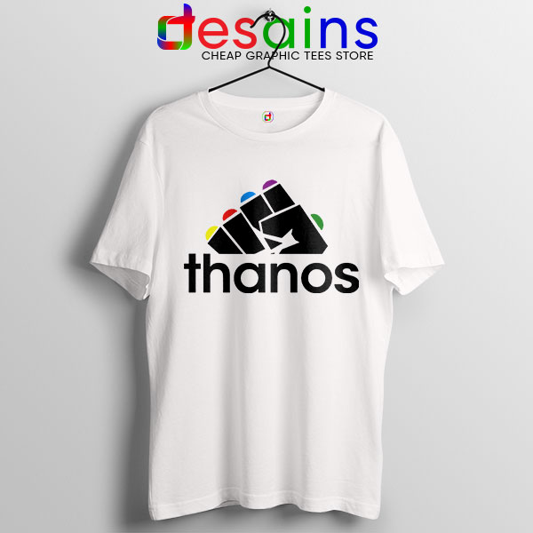 Buy Thanos Infinity Gauntlet Adidas White Tshirt Logo
