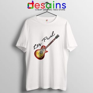 Cheap Classic Gibson Les Paul White Tshirt Guitars