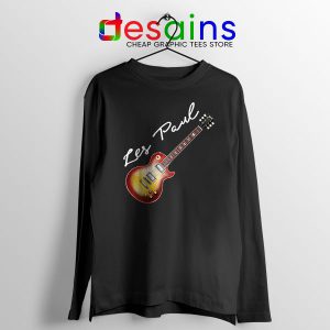 Classic Gibson Les Paul Long Sleeve Tee Guitar