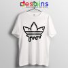 Funny Cannabis Three Stripes Tshirt Adidas Parody