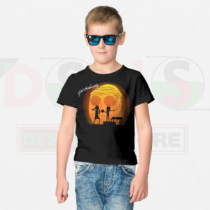 Funny Rick and Morty Parody Sunset Kids Tee