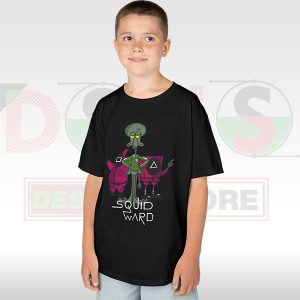 Funny Squidward Squid Game Meme Kids Tee - Boys
