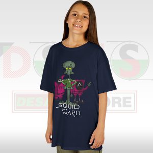 Funny Squidward Squid Game Meme Kids Tee - Girls
