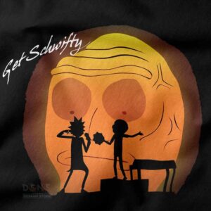 Get Schwifty Retro Sunset Rick Parody T-Shirt for Kids