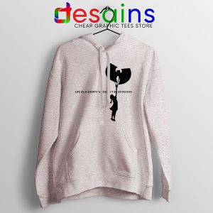 Girl With Cream Wu Tang SPort Grey Hoodie Life As A Shorty